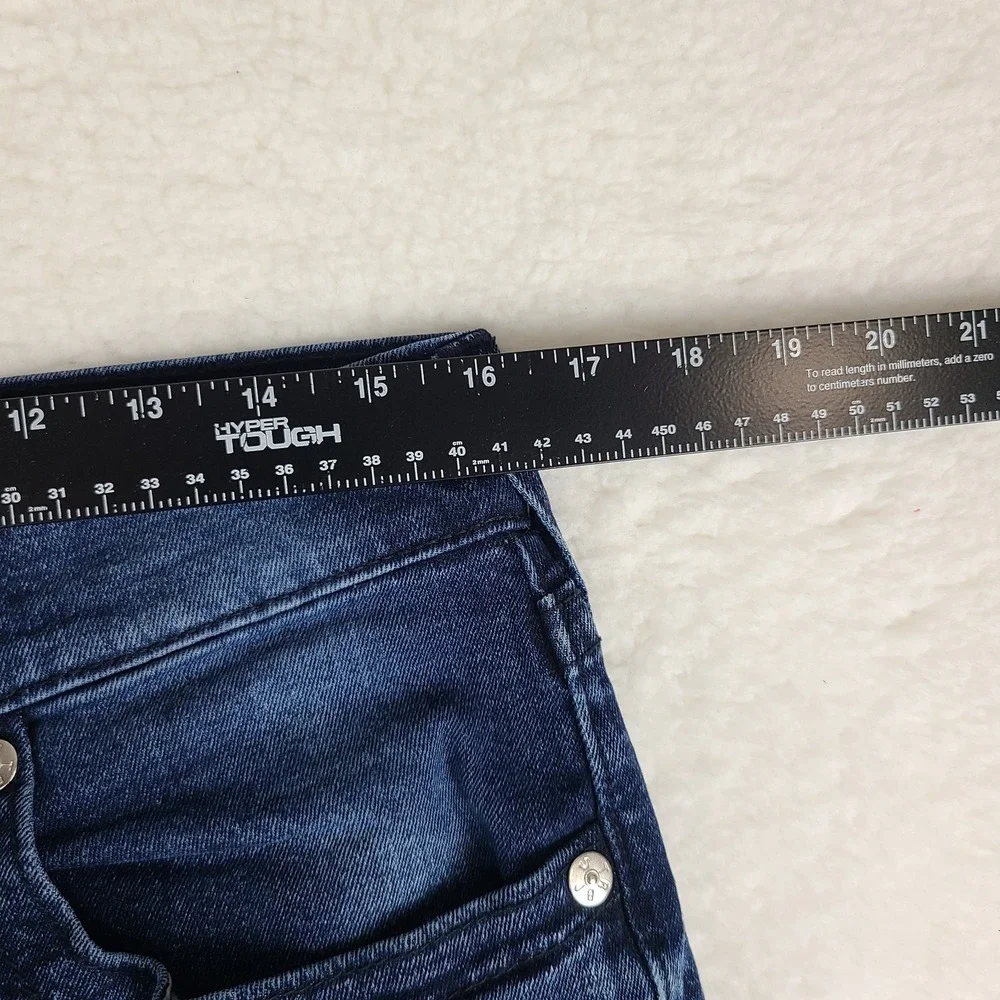 True Religion Jeans Mens 32x33 Blue GENO Relaxed Slim Dark Wash Denim *